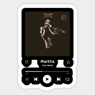 Stereo Music Player -  Martha Sticker